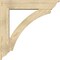 Ekena Millwork Thorton Traditional Rough Sawn Bracket w/ Offset Brace, Douglas Fir, 8"W x 40"D x 40"H BKT0806X40X40THR01RDF - alternate 4